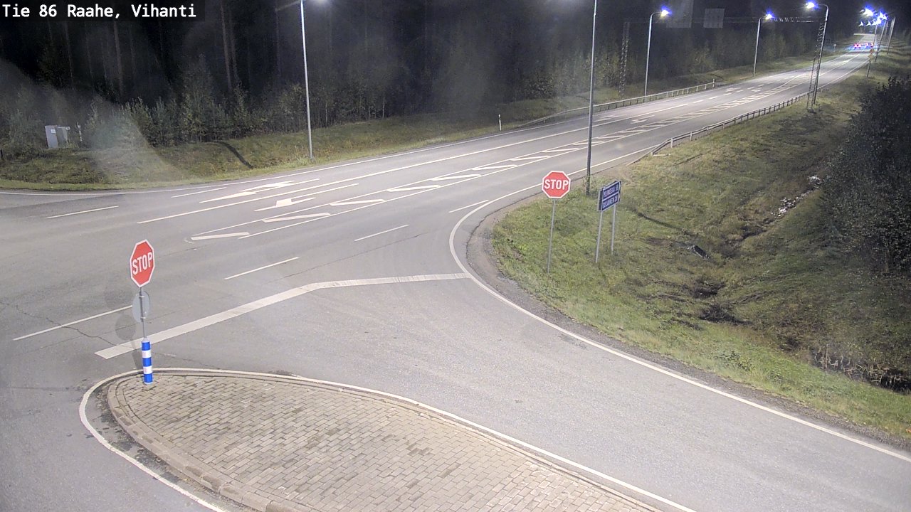 Weather Camera Image Road 86 Raahe, Vihanti, Raahe, Pohjois-Pohjanmaa