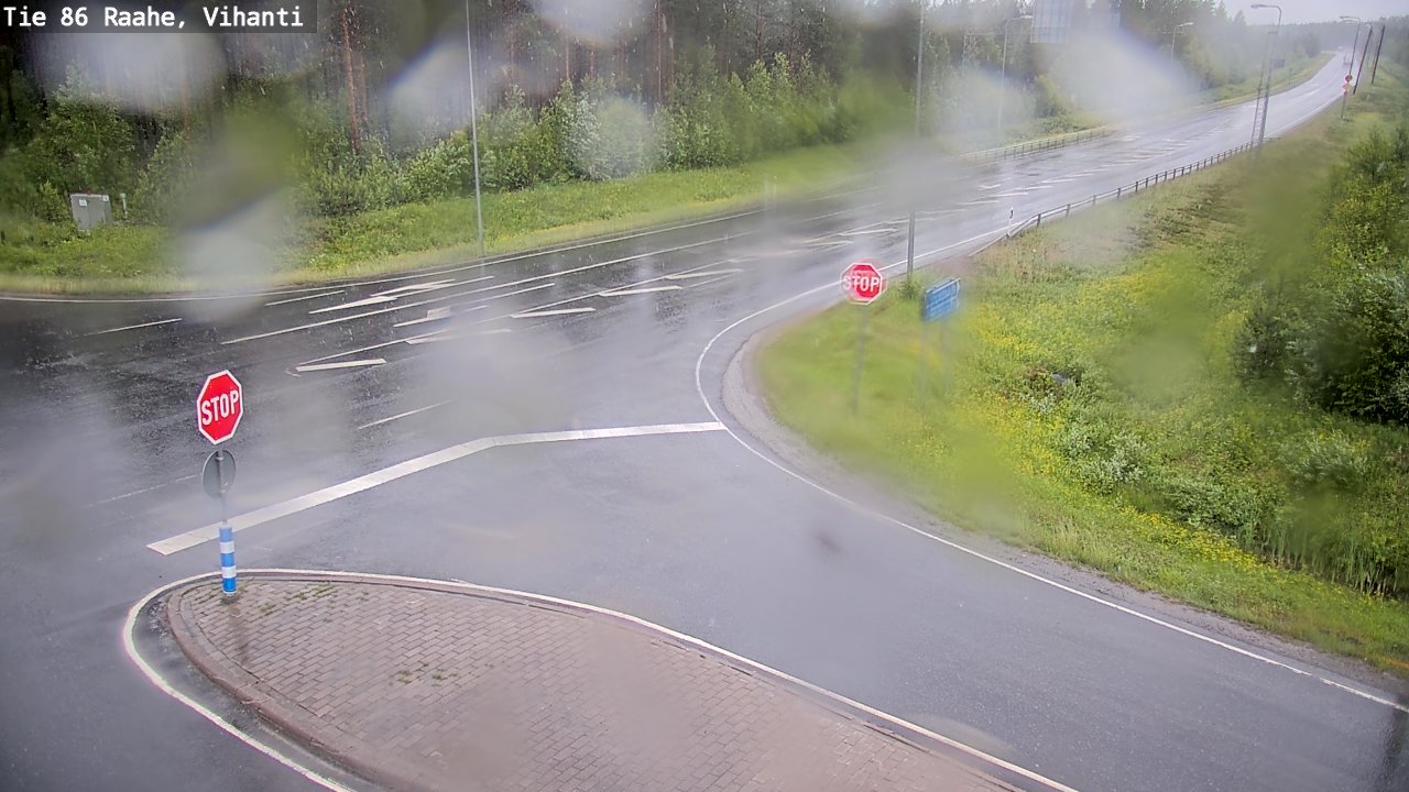 Weather Camera Image Väg 86 Raahe, Vihanti, Raahe, Pohjois-Pohjanmaa