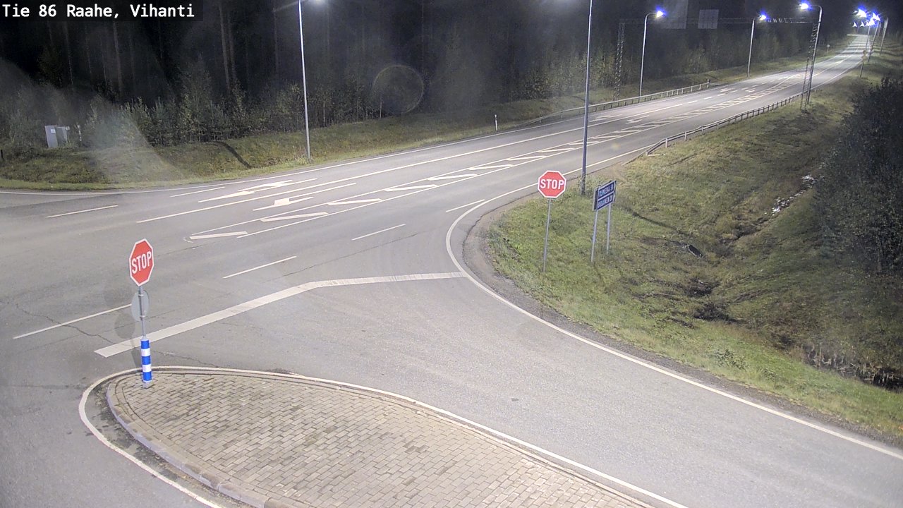 Weather Camera Image Road 86 Raahe, Vihanti, Raahe, Pohjois-Pohjanmaa
