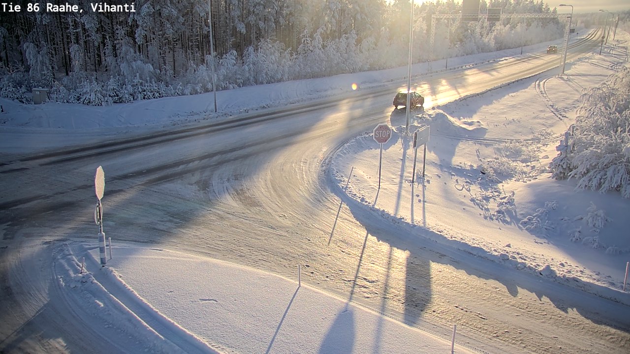 Weather Camera Image Väg 86 Raahe, Vihanti, Raahe, Pohjois-Pohjanmaa
