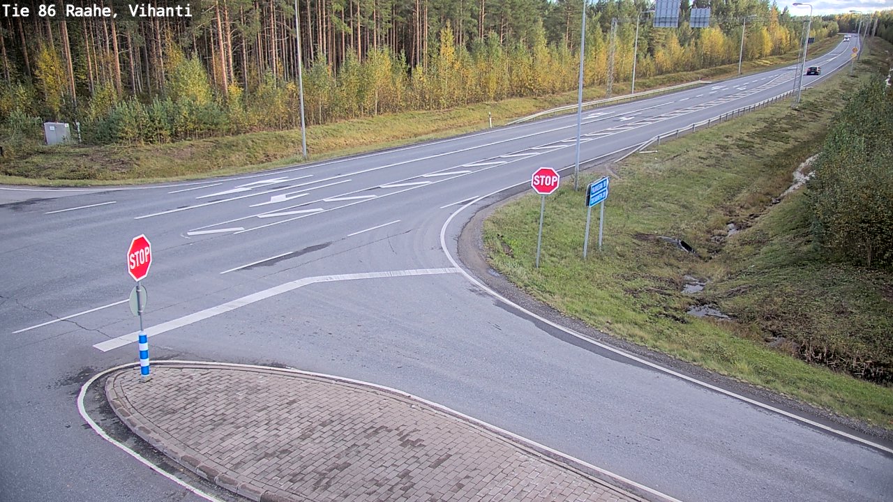Weather Camera Image Road 86 Raahe, Vihanti, Raahe, Pohjois-Pohjanmaa