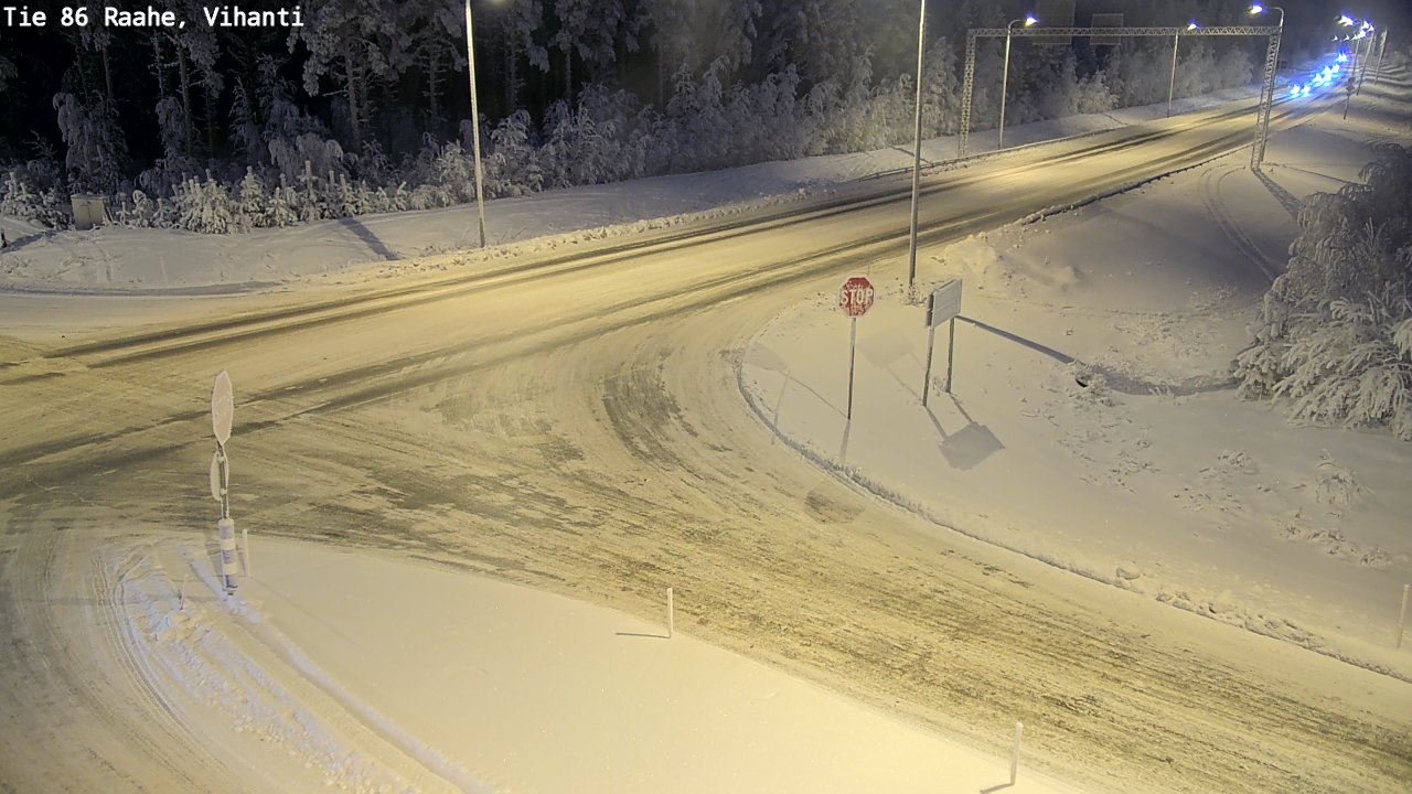 Weather Camera Image Väg 86 Raahe, Vihanti, Raahe, Pohjois-Pohjanmaa