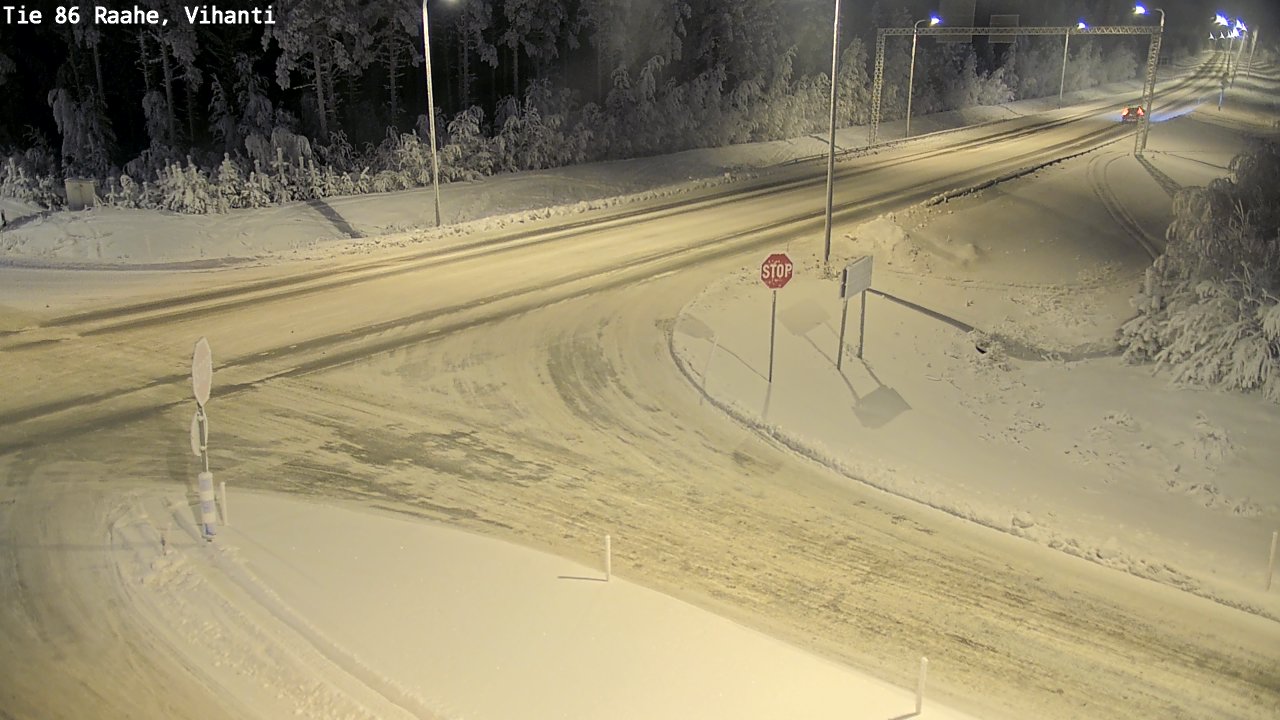 Weather Camera Image Road 86 Raahe, Vihanti, Raahe, Pohjois-Pohjanmaa