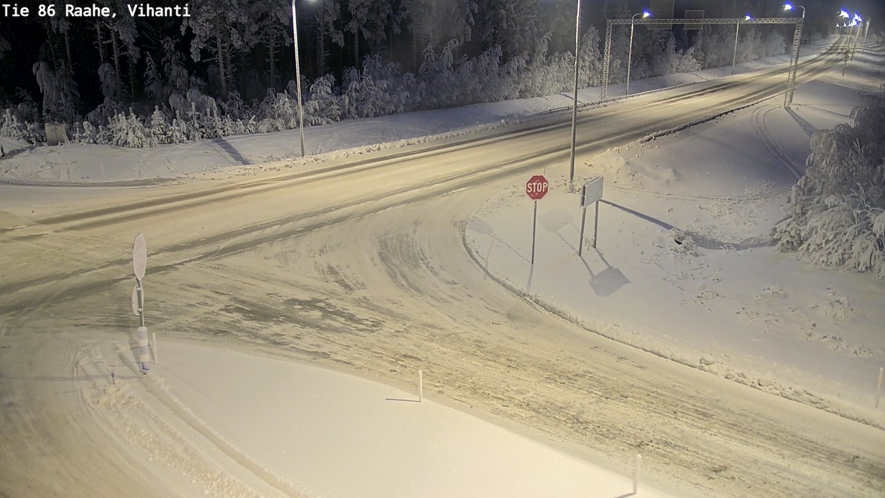 Weather Camera Image Road 86 Raahe, Vihanti, Raahe, Pohjois-Pohjanmaa