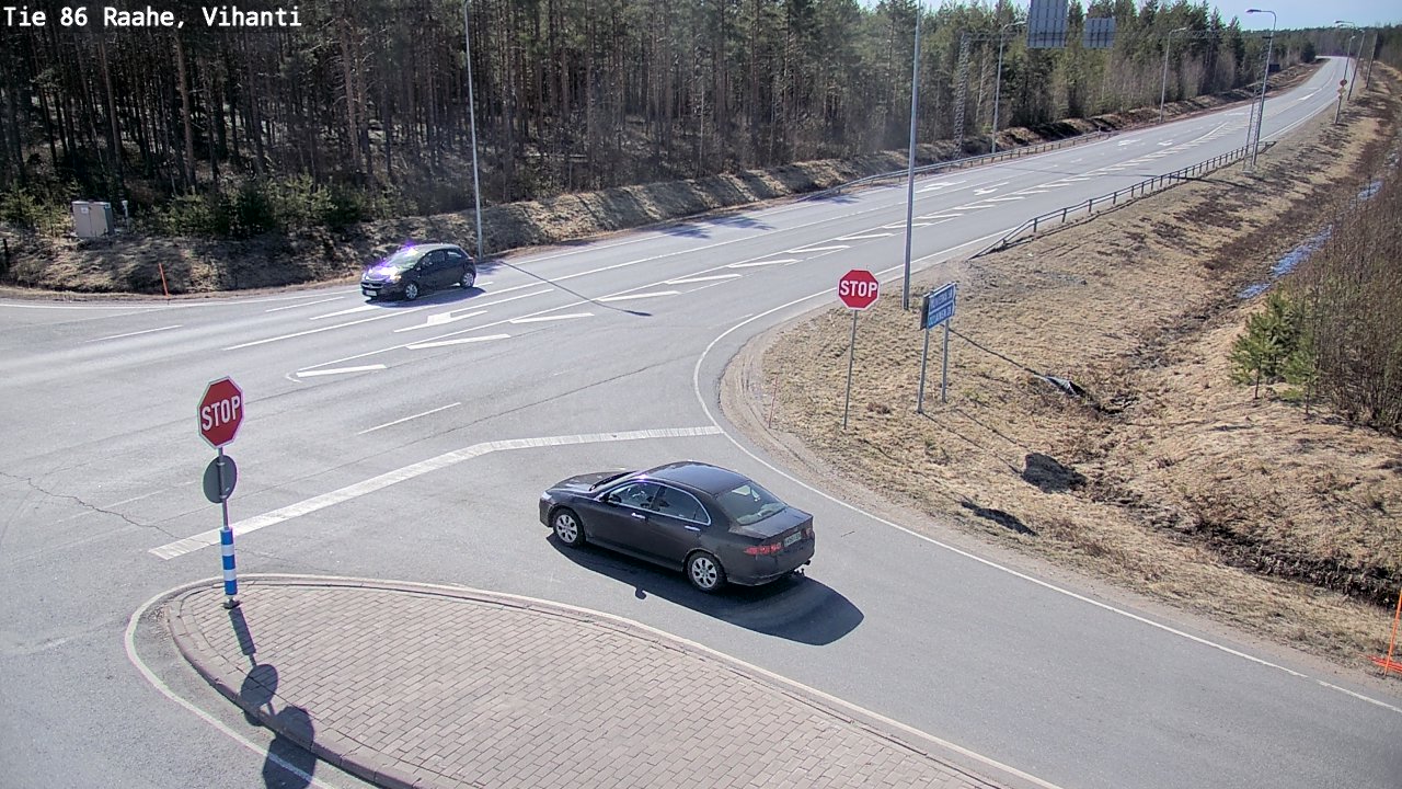 Weather Camera Image Väg 86 Raahe, Vihanti, Raahe, Pohjois-Pohjanmaa