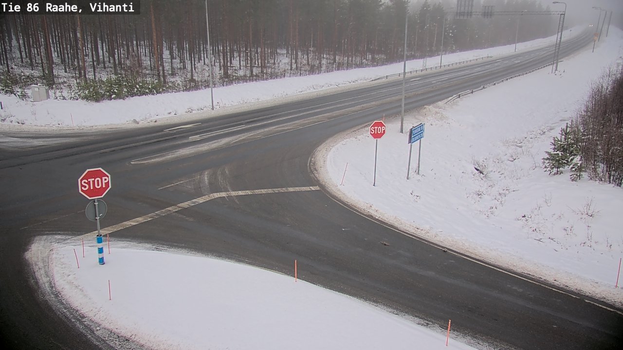Weather Camera Image Road 86 Raahe, Vihanti, Raahe, Pohjois-Pohjanmaa