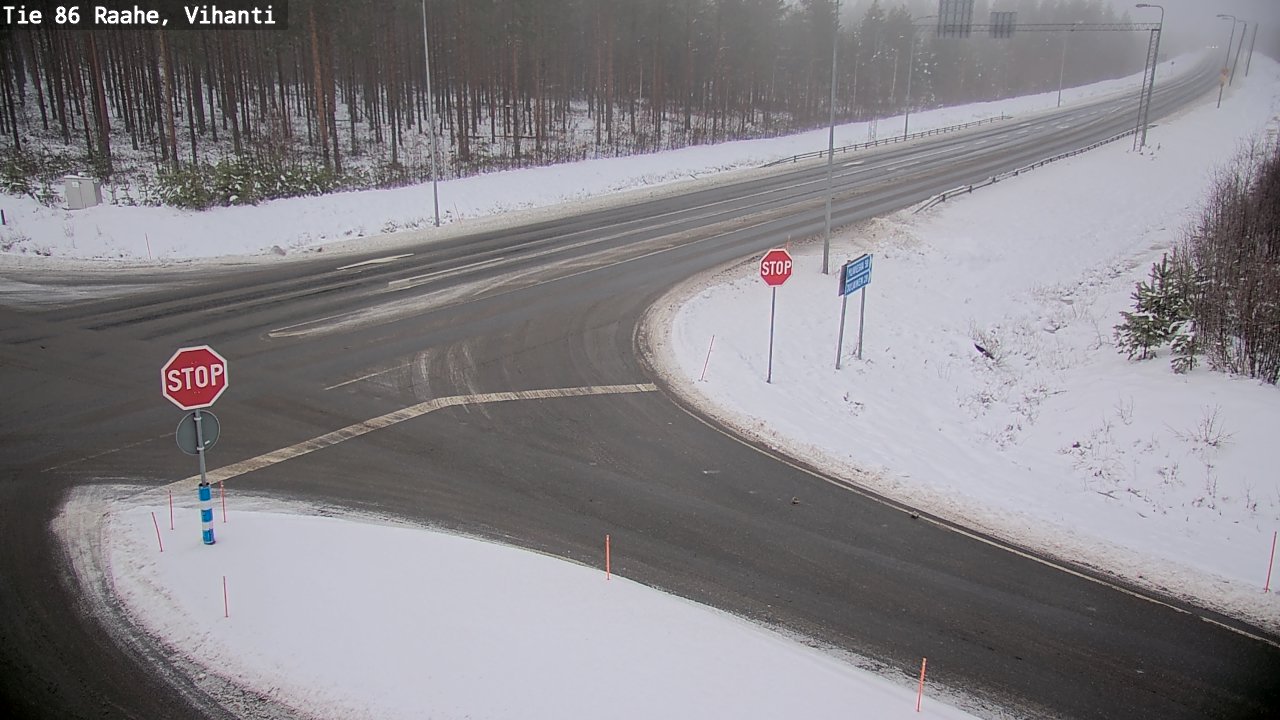 Weather Camera Image Road 86 Raahe, Vihanti, Raahe, Pohjois-Pohjanmaa