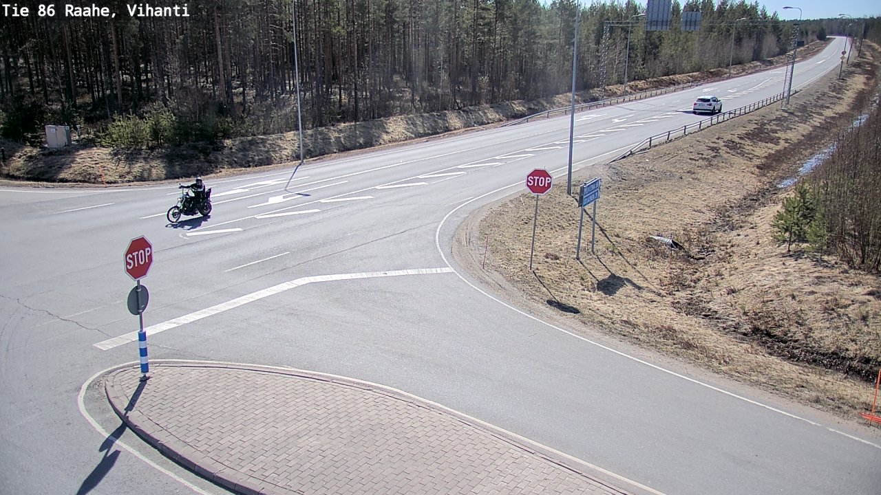 Weather Camera Image Väg 86 Raahe, Vihanti, Raahe, Pohjois-Pohjanmaa