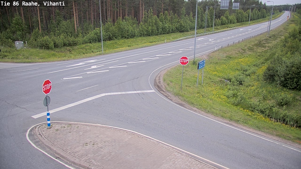 Kelikamerat Kuva Tie 86 Raahe, Vihanti, Raahe, Pohjois-Pohjanmaa