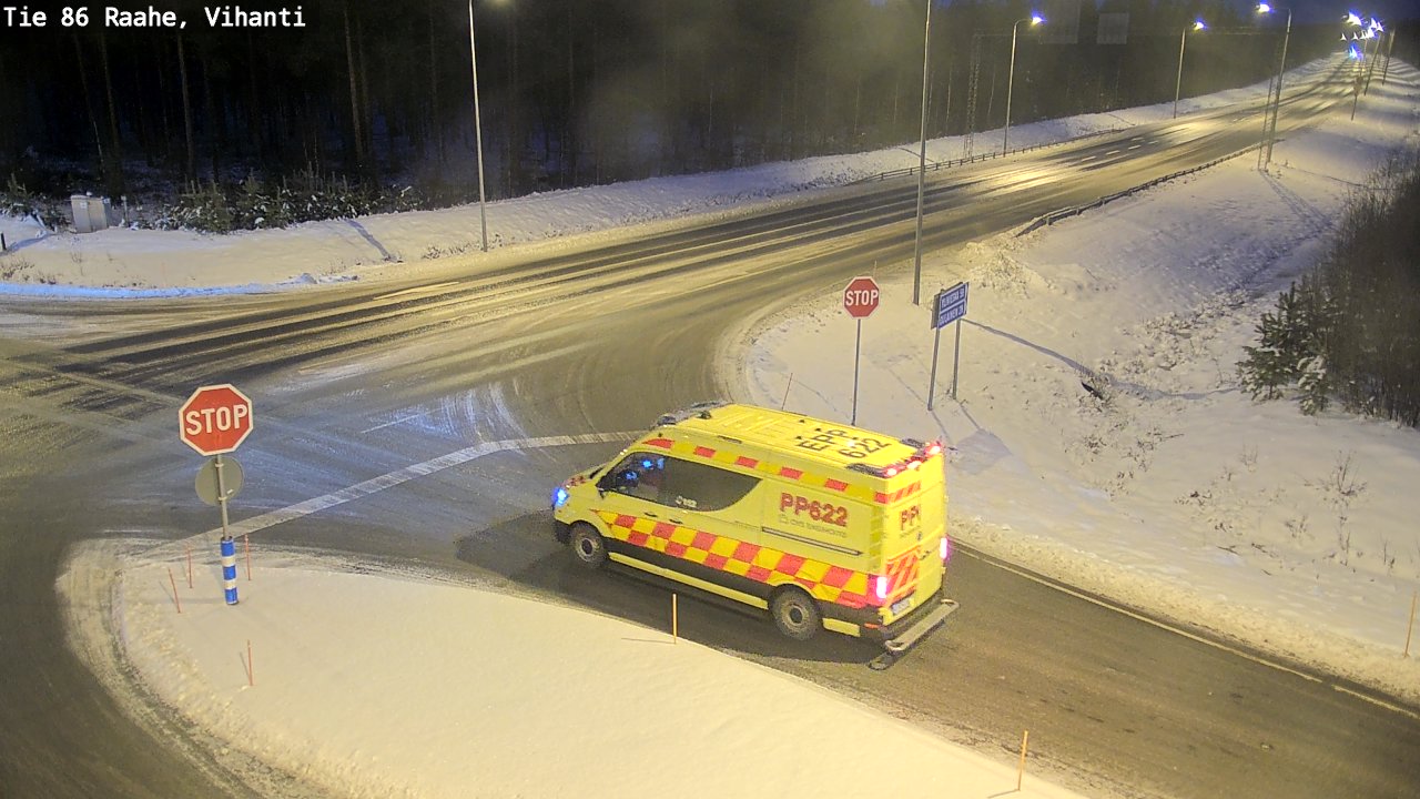 Weather Camera Image Road 86 Raahe, Vihanti, Raahe, Pohjois-Pohjanmaa