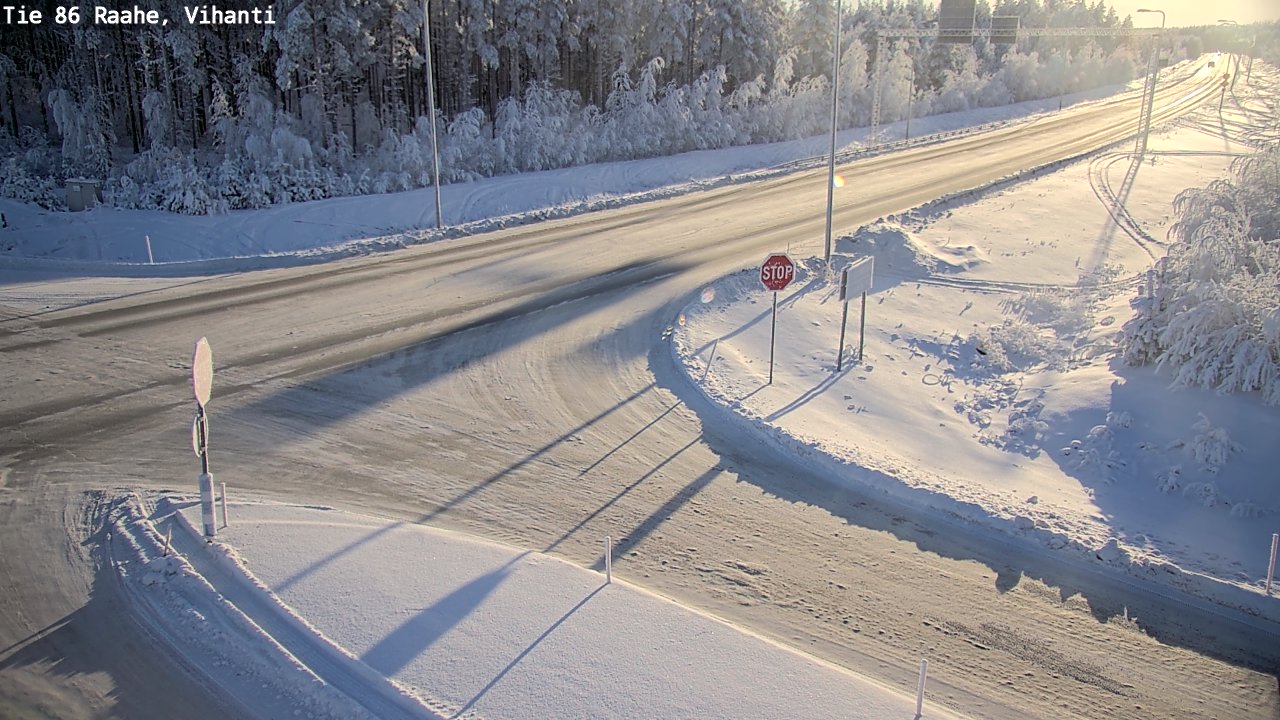 Weather Camera Image Road 86 Raahe, Vihanti, Raahe, Pohjois-Pohjanmaa