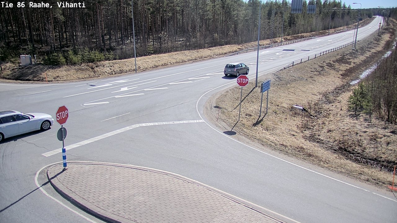 Weather Camera Image Väg 86 Raahe, Vihanti, Raahe, Pohjois-Pohjanmaa