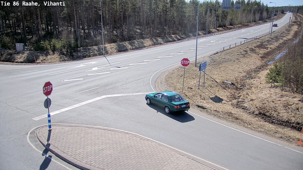 Weather Camera Image Väg 86 Raahe, Vihanti, Raahe, Pohjois-Pohjanmaa