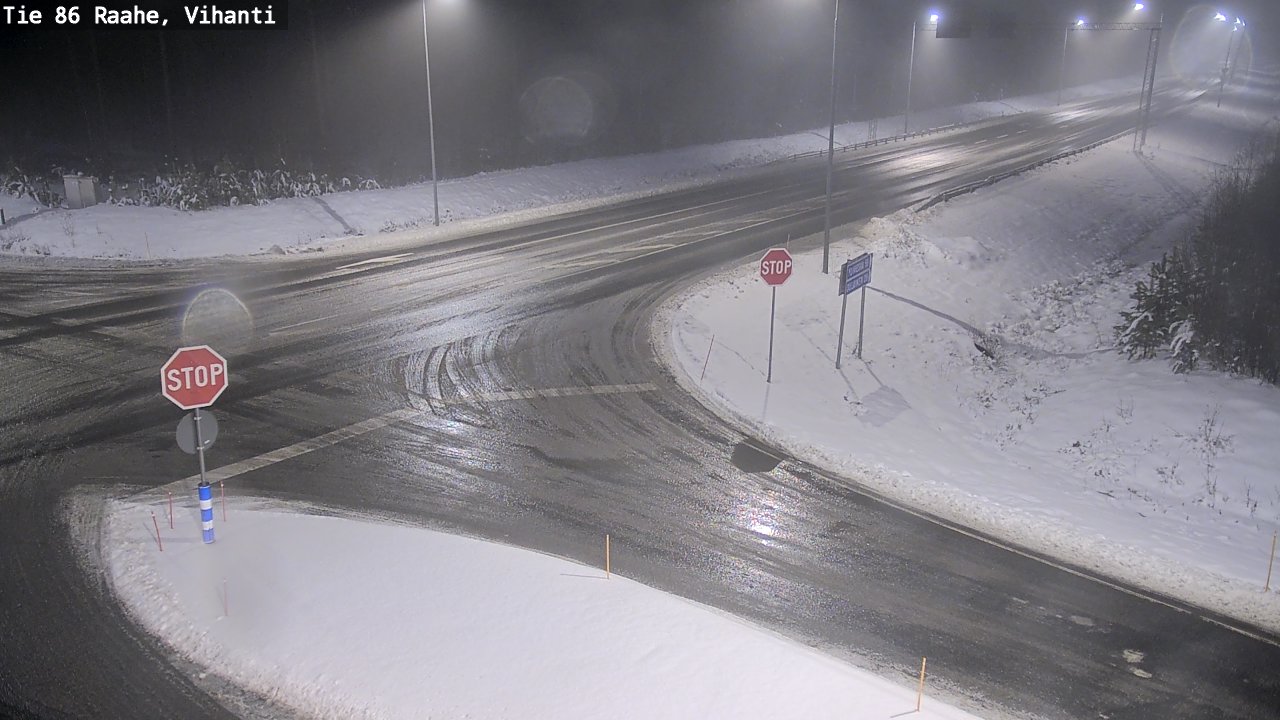 Weather Camera Image Road 86 Raahe, Vihanti, Raahe, Pohjois-Pohjanmaa
