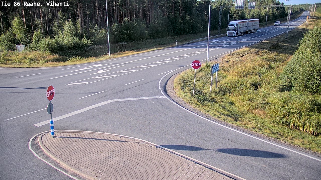 Weather Camera Image Road 86 Raahe, Vihanti, Raahe, Pohjois-Pohjanmaa