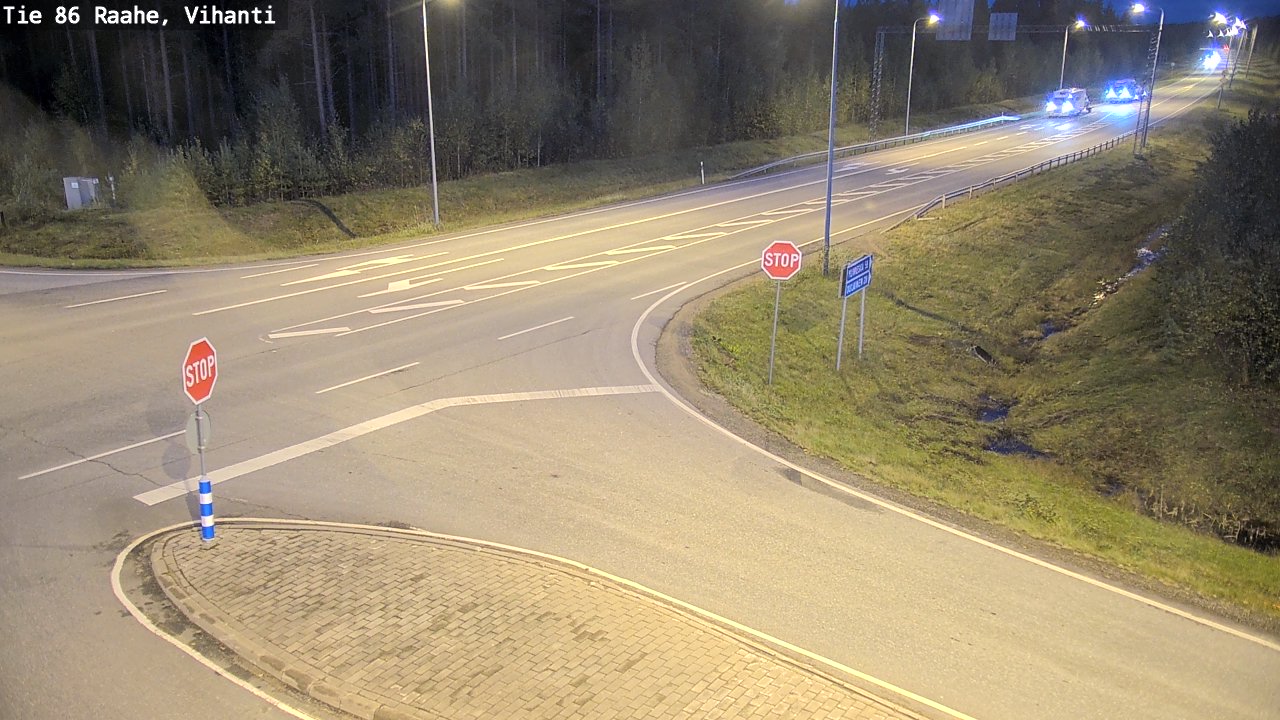 Weather Camera Image Road 86 Raahe, Vihanti, Raahe, Pohjois-Pohjanmaa