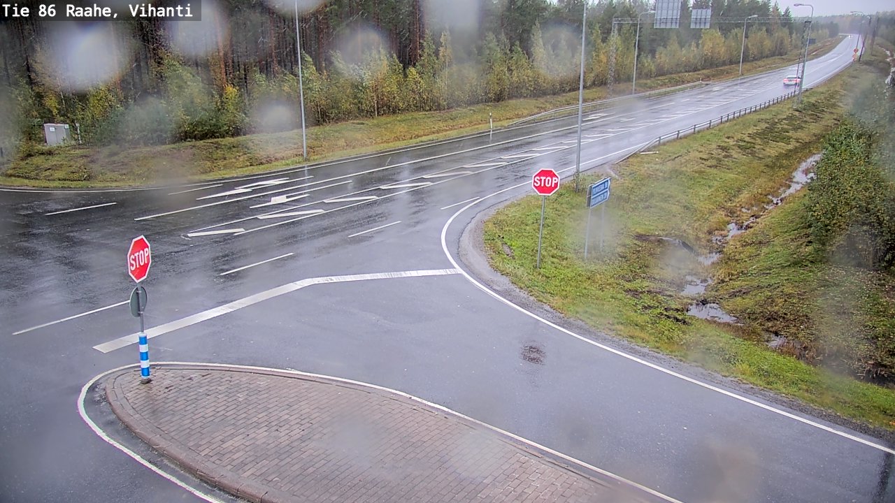 Weather Camera Image Väg 86 Raahe, Vihanti, Raahe, Pohjois-Pohjanmaa