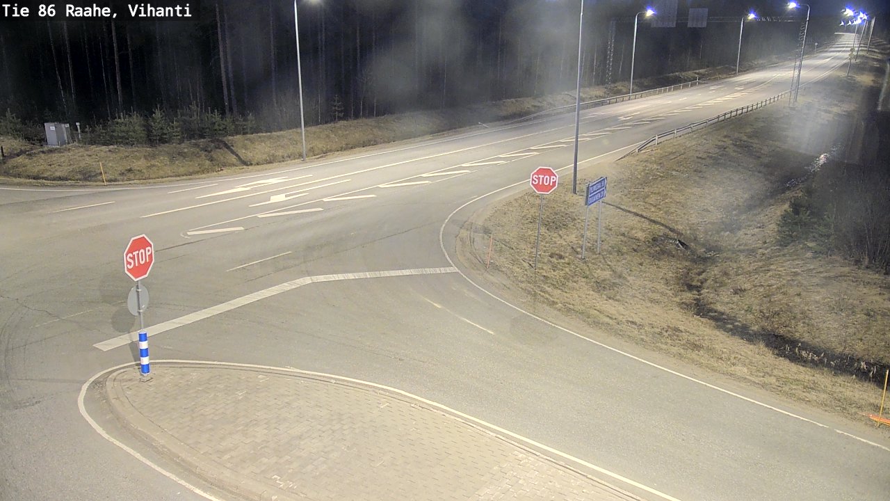Weather Camera Image Väg 86 Raahe, Vihanti, Raahe, Pohjois-Pohjanmaa