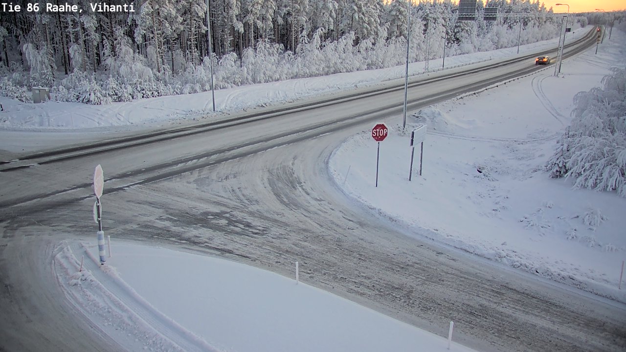 Weather Camera Image Road 86 Raahe, Vihanti, Raahe, Pohjois-Pohjanmaa