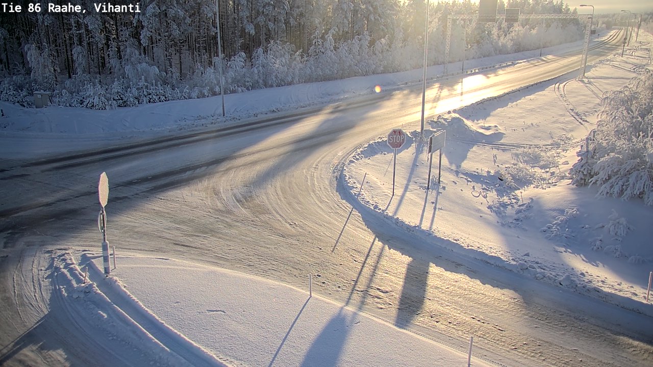 Weather Camera Image Väg 86 Raahe, Vihanti, Raahe, Pohjois-Pohjanmaa