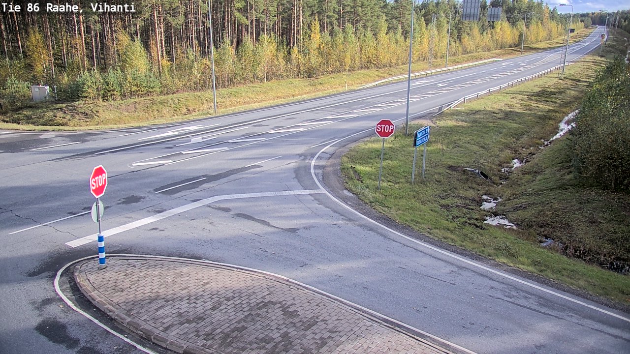 Weather Camera Image Road 86 Raahe, Vihanti, Raahe, Pohjois-Pohjanmaa