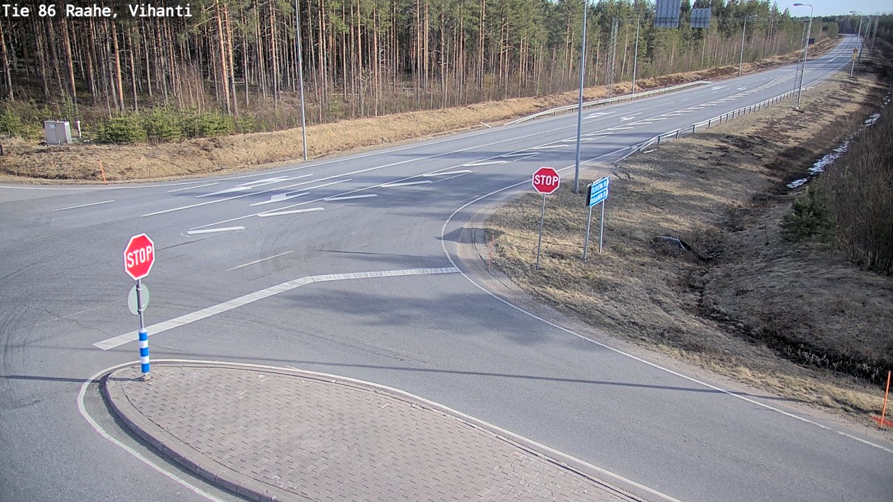 Weather Camera Image Väg 86 Raahe, Vihanti, Raahe, Pohjois-Pohjanmaa