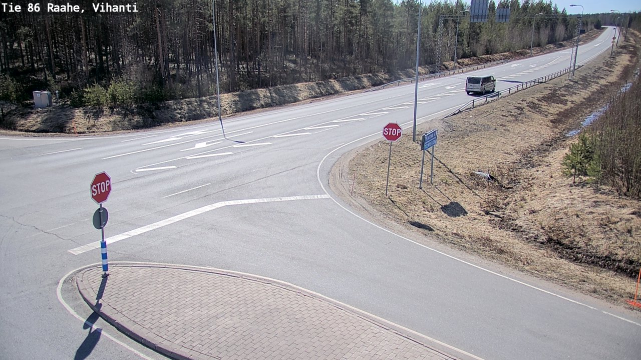 Weather Camera Image Väg 86 Raahe, Vihanti, Raahe, Pohjois-Pohjanmaa