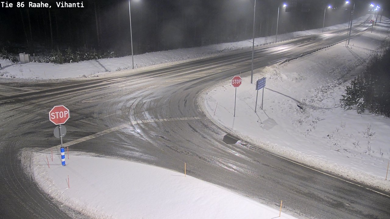 Weather Camera Image Road 86 Raahe, Vihanti, Raahe, Pohjois-Pohjanmaa
