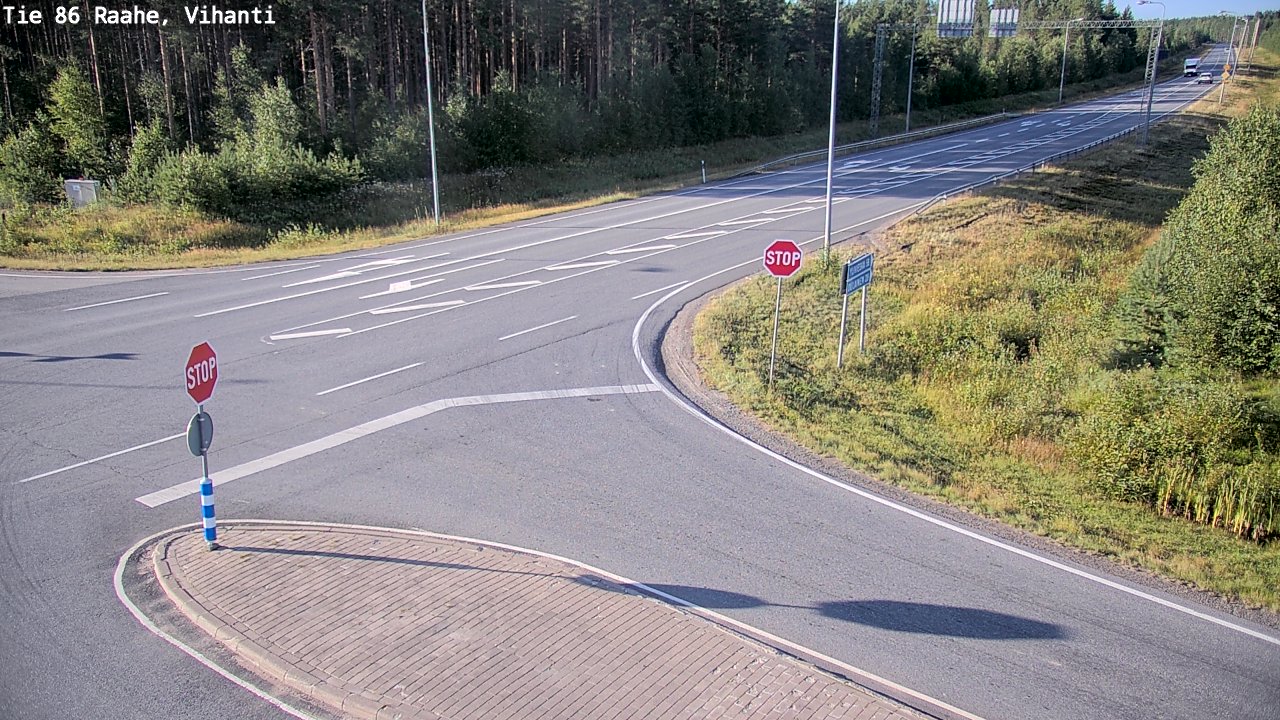 Weather Camera Image Road 86 Raahe, Vihanti, Raahe, Pohjois-Pohjanmaa
