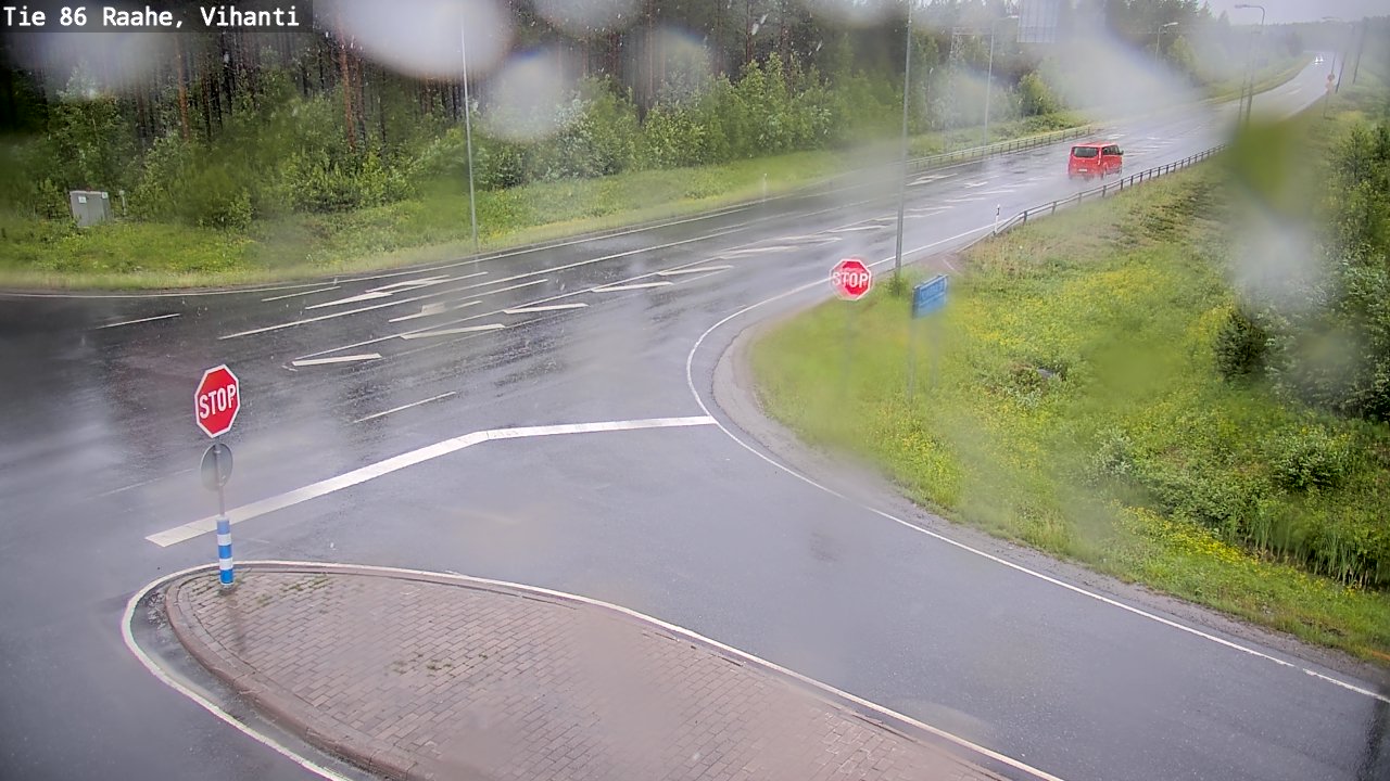 Weather Camera Image Väg 86 Raahe, Vihanti, Raahe, Pohjois-Pohjanmaa