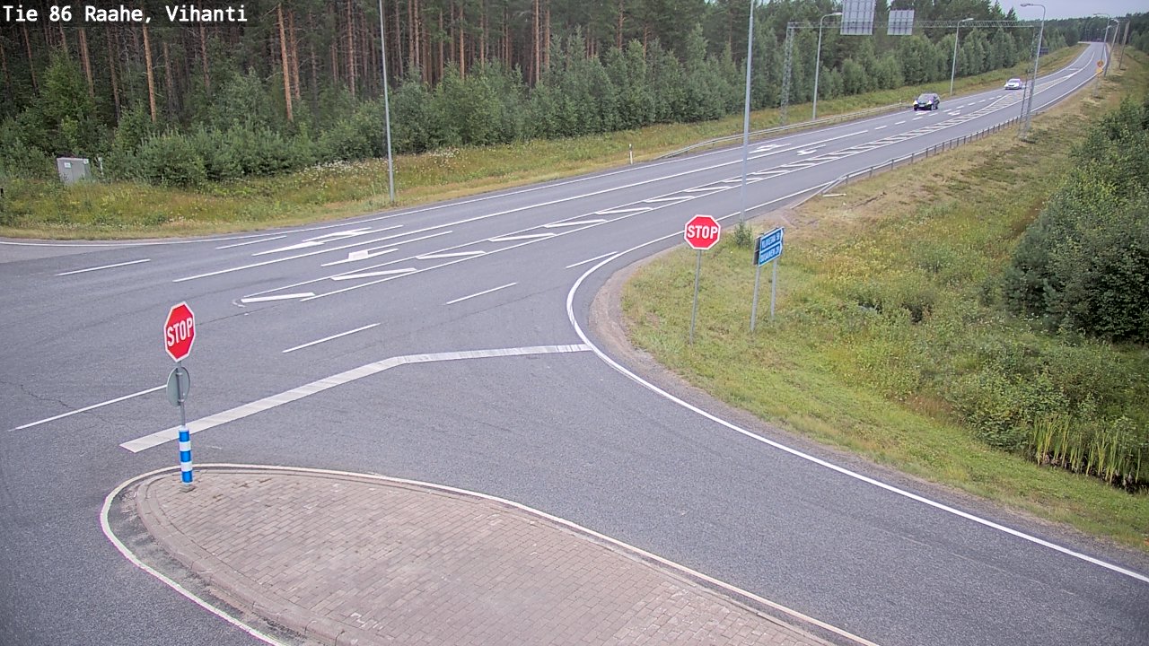 Weather Camera Image Väg 86 Raahe, Vihanti, Raahe, Pohjois-Pohjanmaa