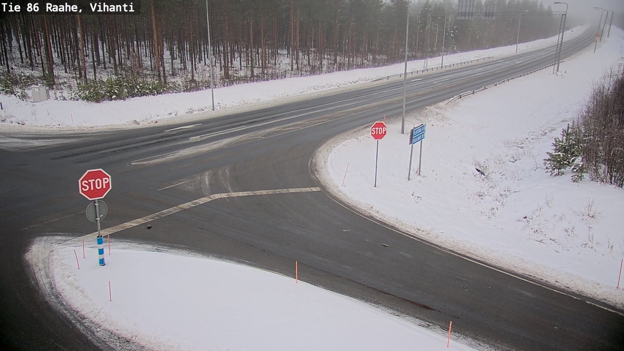 Weather Camera Image Road 86 Raahe, Vihanti, Raahe, Pohjois-Pohjanmaa