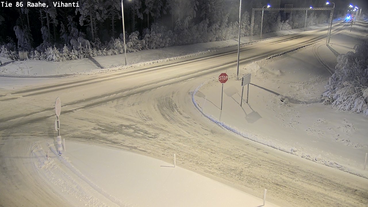 Weather Camera Image Road 86 Raahe, Vihanti, Raahe, Pohjois-Pohjanmaa