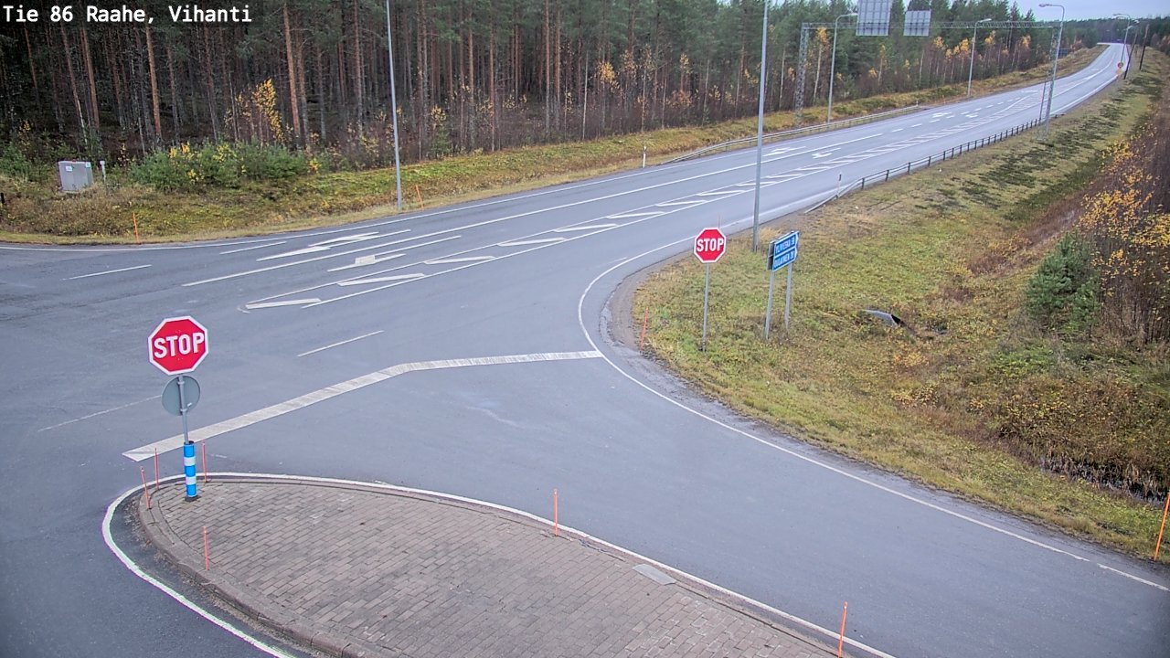 Weather Camera Image Road 86 Raahe, Vihanti, Raahe, Pohjois-Pohjanmaa