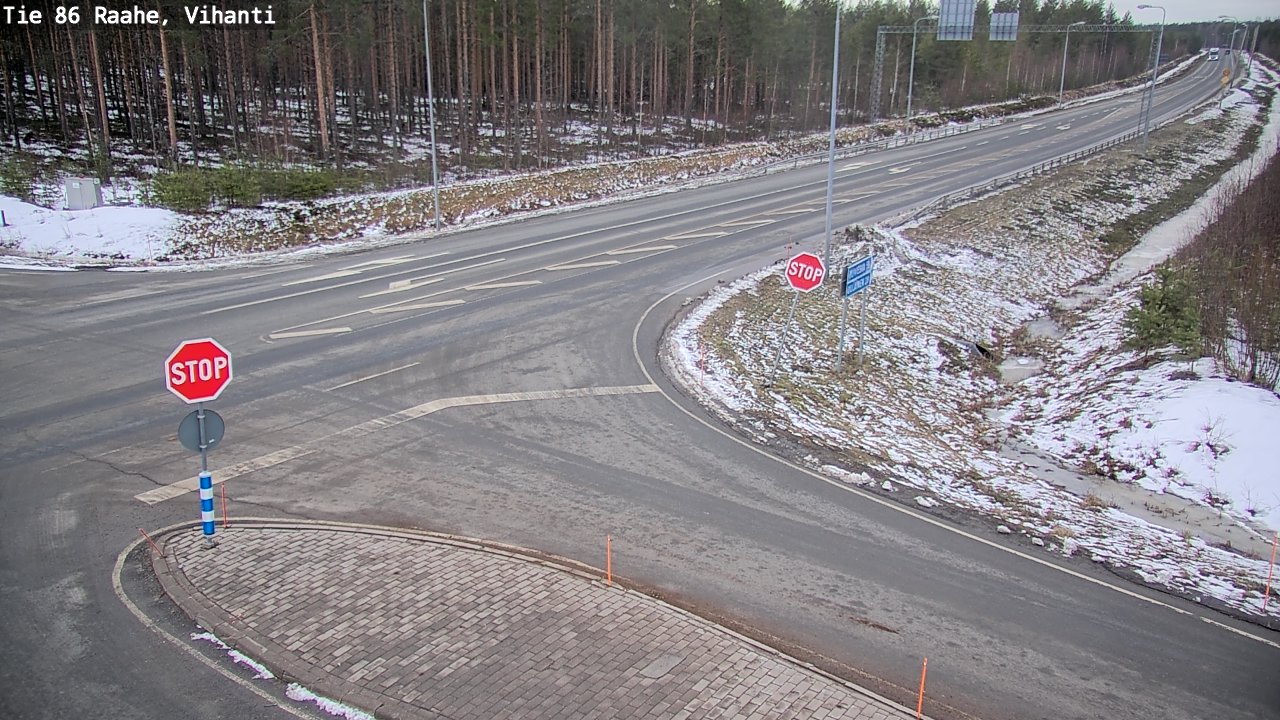 Weather Camera Image Road 86 Raahe, Vihanti, Raahe, Pohjois-Pohjanmaa