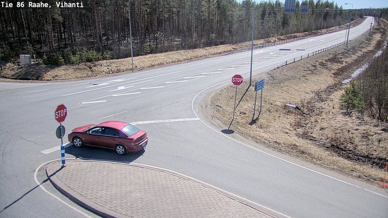Weather Camera Image Väg 86 Raahe, Vihanti, Raahe, Pohjois-Pohjanmaa