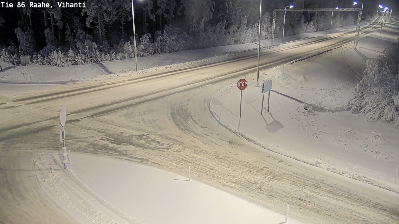 Weather Camera Image Road 86 Raahe, Vihanti, Raahe, Pohjois-Pohjanmaa