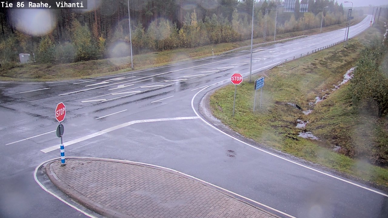 Weather Camera Image Road 86 Raahe, Vihanti, Raahe, Pohjois-Pohjanmaa