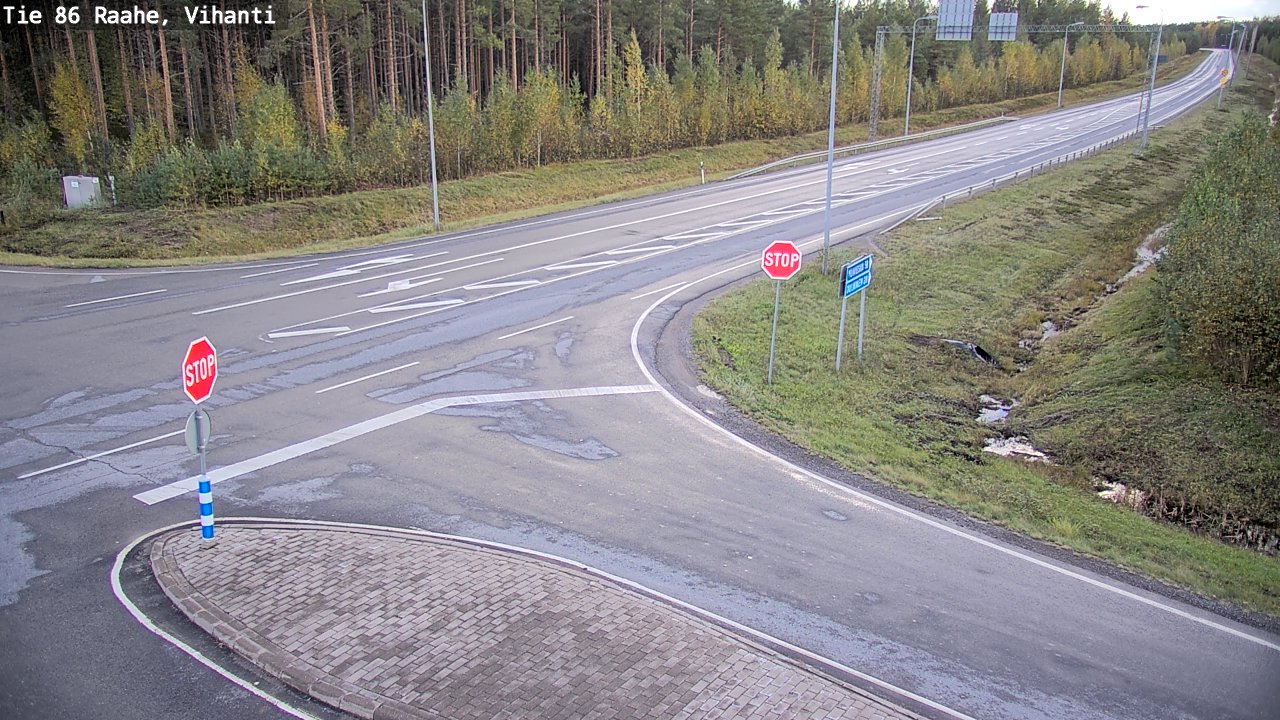 Weather Camera Image Road 86 Raahe, Vihanti, Raahe, Pohjois-Pohjanmaa