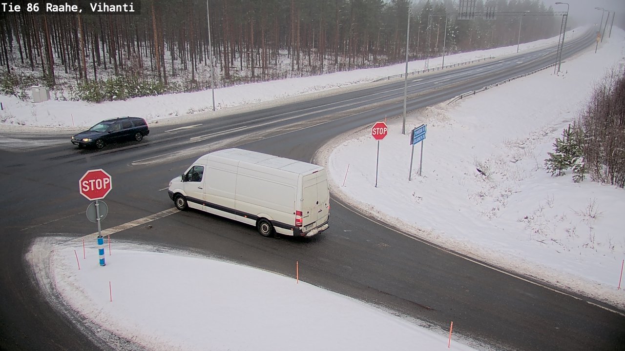 Weather Camera Image Road 86 Raahe, Vihanti, Raahe, Pohjois-Pohjanmaa