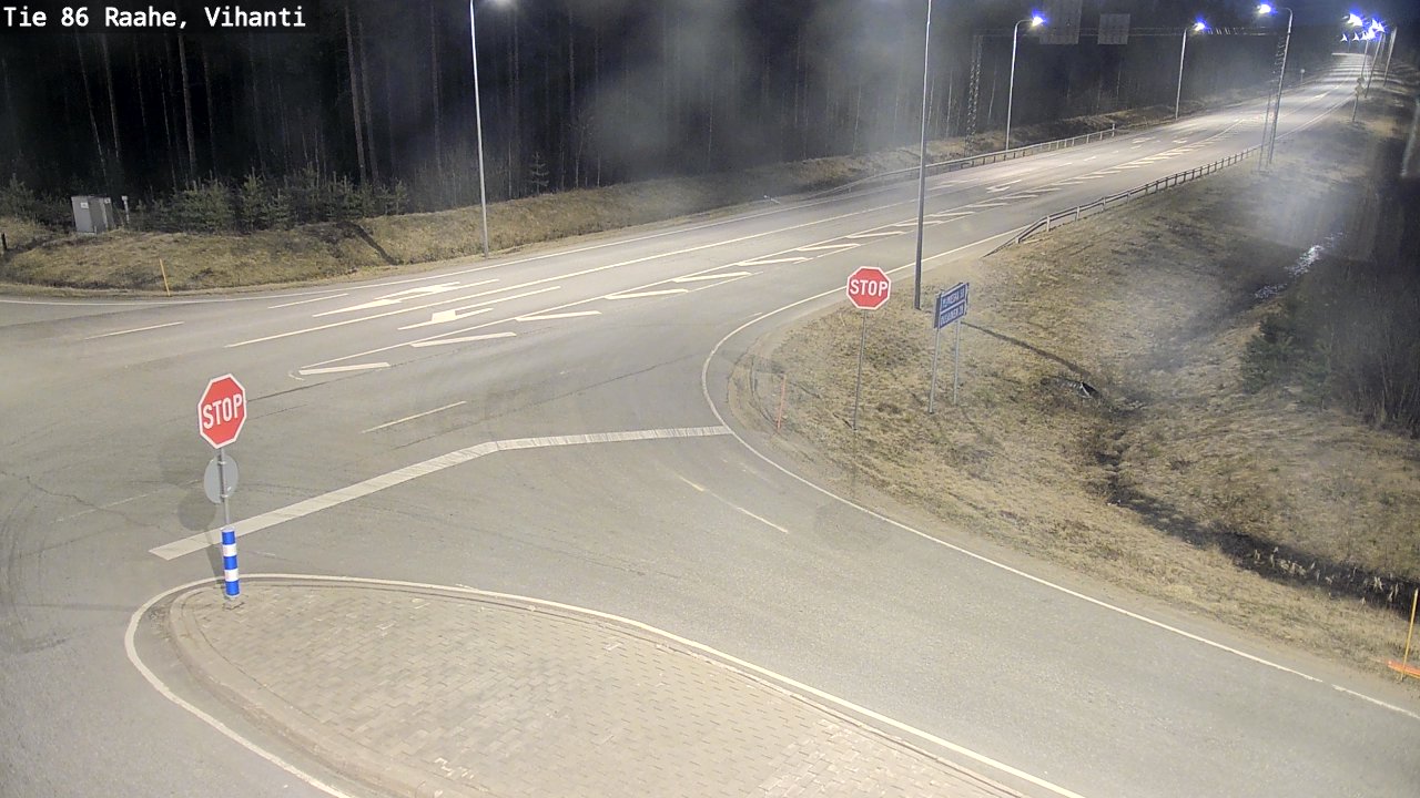 Weather Camera Image Väg 86 Raahe, Vihanti, Raahe, Pohjois-Pohjanmaa
