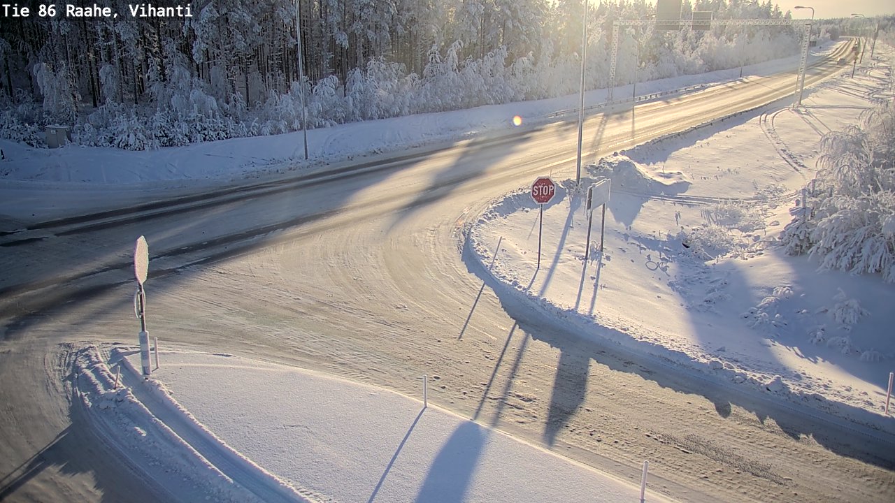 Weather Camera Image Road 86 Raahe, Vihanti, Raahe, Pohjois-Pohjanmaa