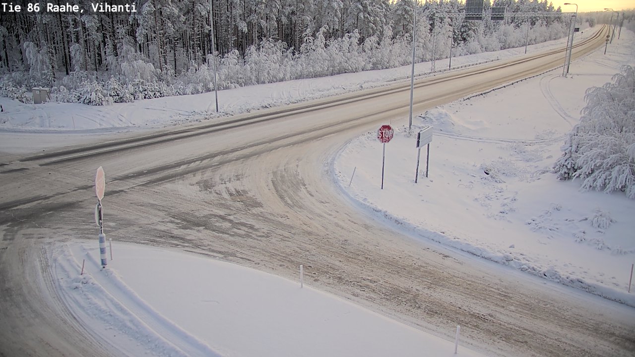 Weather Camera Image Väg 86 Raahe, Vihanti, Raahe, Pohjois-Pohjanmaa