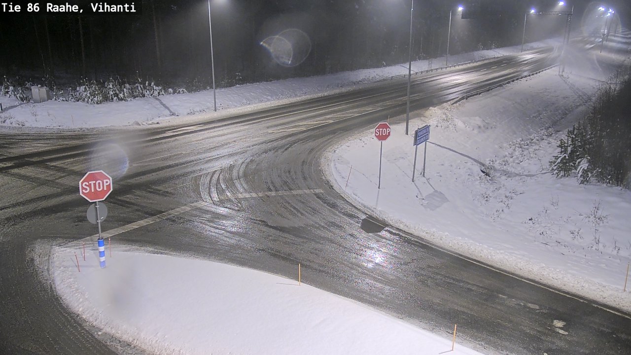 Weather Camera Image Road 86 Raahe, Vihanti, Raahe, Pohjois-Pohjanmaa