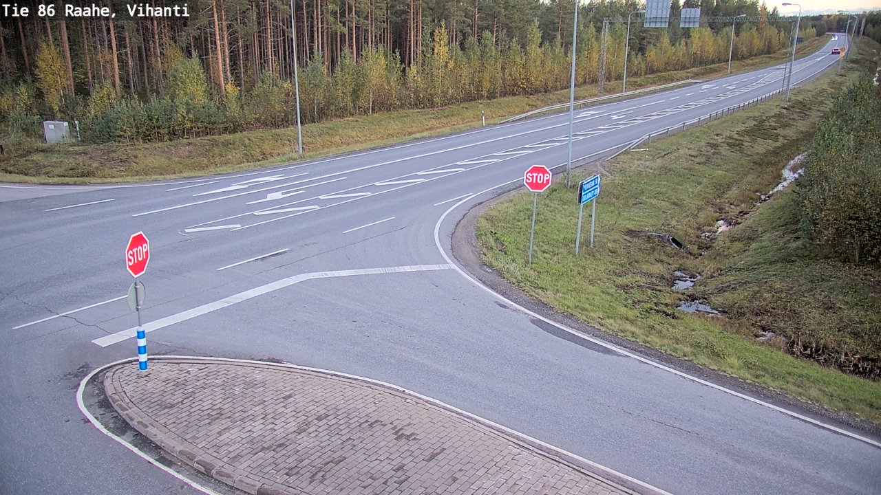 Weather Camera Image Road 86 Raahe, Vihanti, Raahe, Pohjois-Pohjanmaa