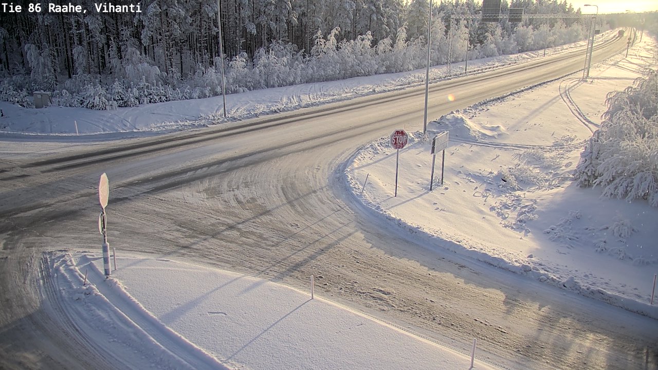 Weather Camera Image Väg 86 Raahe, Vihanti, Raahe, Pohjois-Pohjanmaa