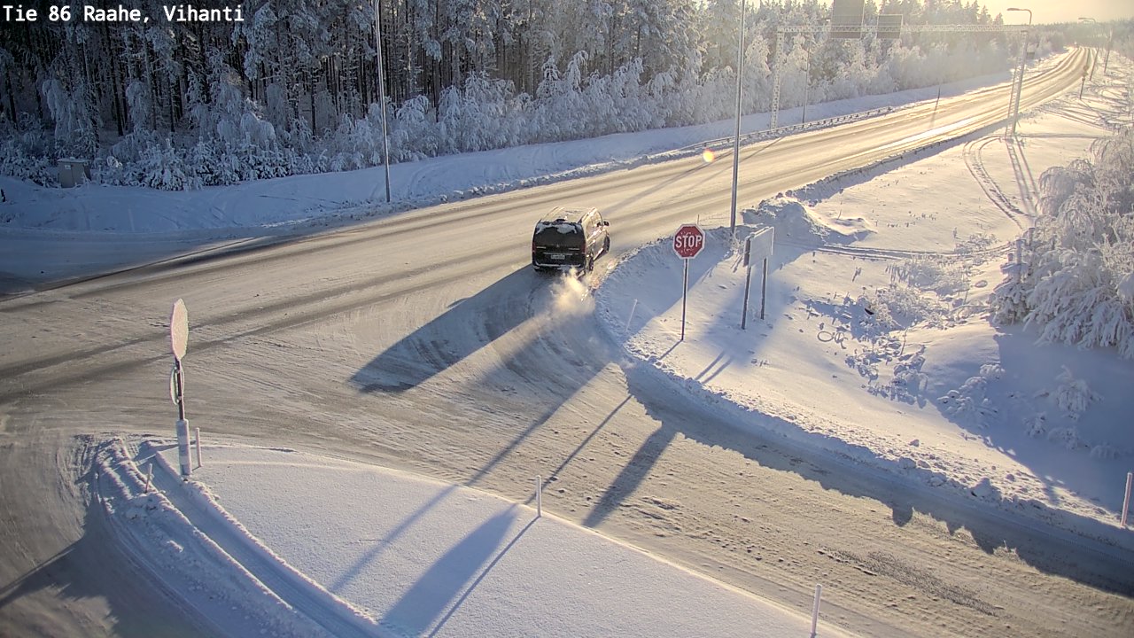 Weather Camera Image Road 86 Raahe, Vihanti, Raahe, Pohjois-Pohjanmaa