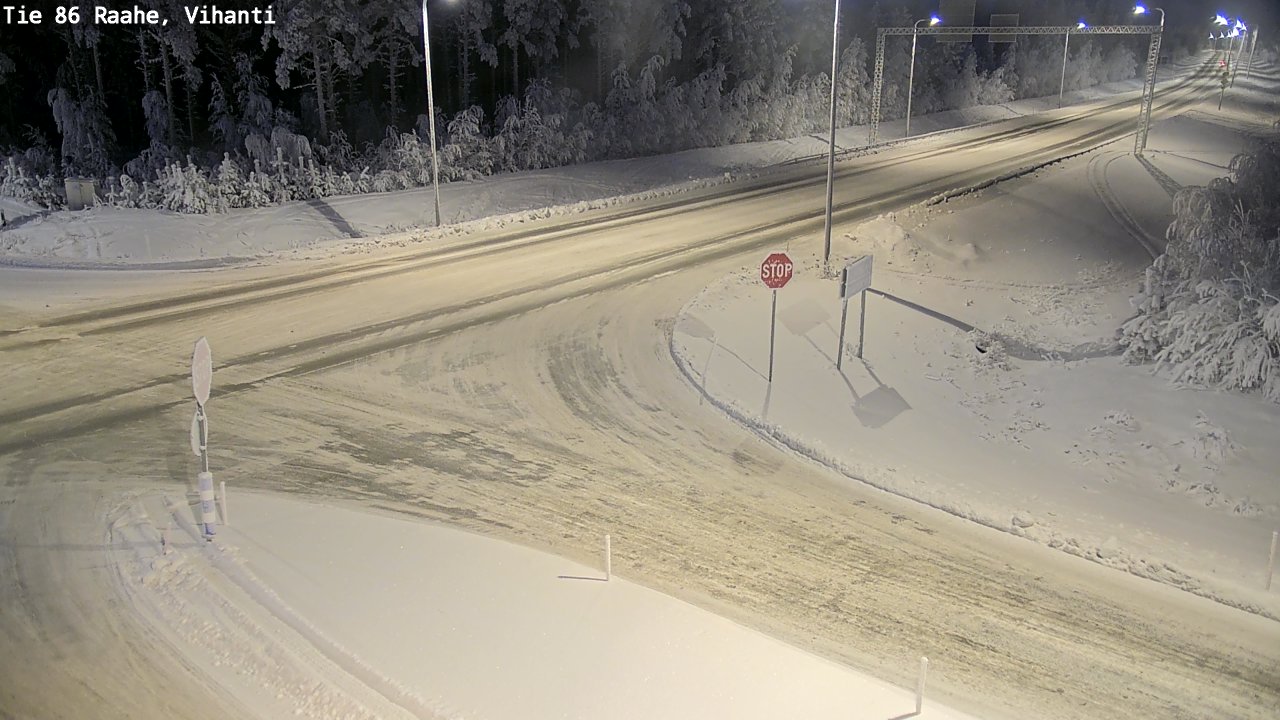 Weather Camera Image Road 86 Raahe, Vihanti, Raahe, Pohjois-Pohjanmaa