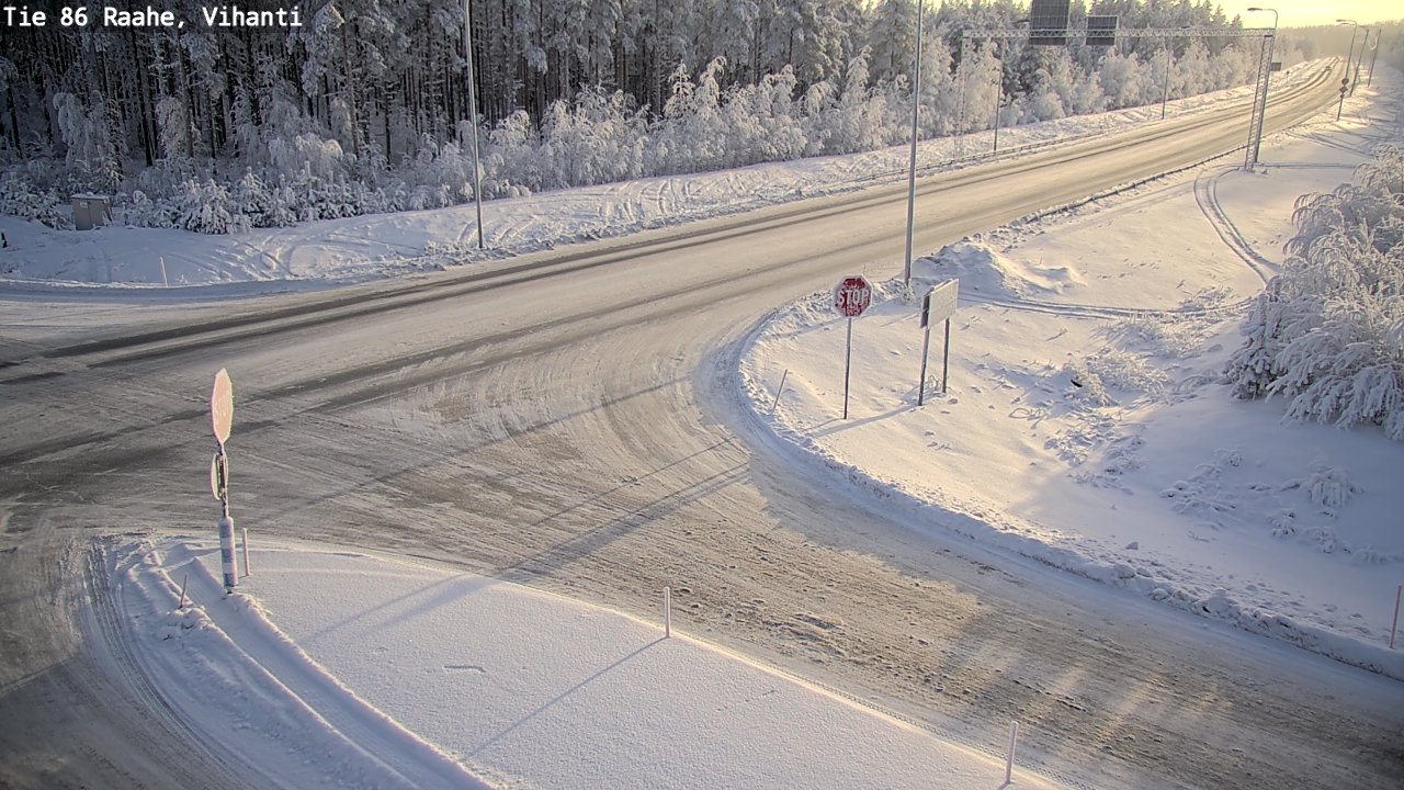 Weather Camera Image Väg 86 Raahe, Vihanti, Raahe, Pohjois-Pohjanmaa