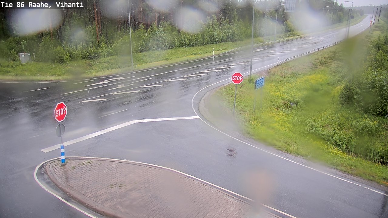 Weather Camera Image Väg 86 Raahe, Vihanti, Raahe, Pohjois-Pohjanmaa